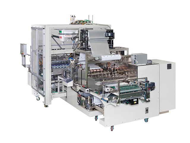 Horizontal multi-lane four-side seal packaging machine