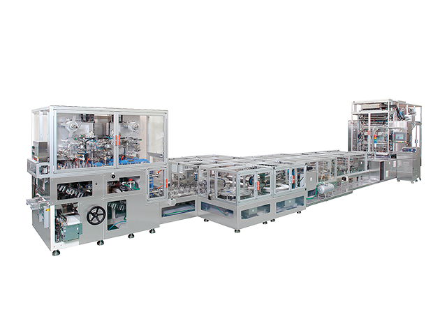 Stick packaging automatic production line (Filling packaging machine + counting/collating device + Banding)