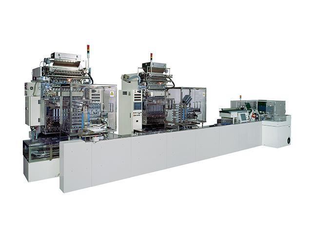 Stick packaging automatic production line (Filling packaging machine + counting/collating device + cartoner)